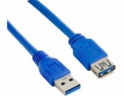 Lanberg USB prodlužovací kabel USB 3.0 AM-AF 1,8 m, modrý (CA-US3E-10CC-0018-B)