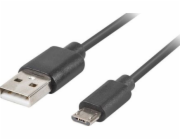 Lanberg USB kabel USB micro BM kabel - AM 2.0 1.8m černý QC 3.0 -CA-USBM-20CU-0018-BK