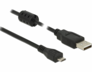 Delock USB kabel USB-A - microUSB 3 m černý (84909)