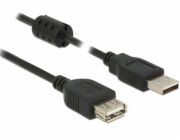 Delock USB kabel USB-A - USB-A 2 m černý (84885)