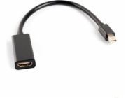 Lanberg AD-0005-BK LANBERG adaptér mini DisplayPort 1.2 na HDMI, M/F, kabel 20cm, černý