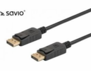 Savio CL-136 DisplayPort kabel 2 m Černá