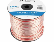 LANBERG speaker cable 2x2.5mm2 100m transparent