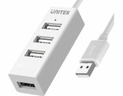 HUB USB Unitek Y-2146 4x USB 2.0 mini bílý