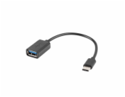 Lanberg USB-C USB-A 2.0 USB adaptér černý 0,15m