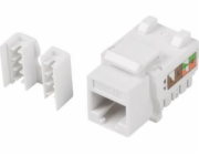 KEYSTONE MODUL RJ45 ZÁSUVKA-&gt; LSA UTP CAT 5E 90° DO KRABICE MONTÁŽ