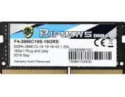 Paměť notebooku G.Skill SODIMM DDR4 paměť 16GB Ripjaws 2666MHz CL19 1,2V