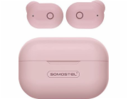 BLUETOOTH HEADPHONES SOMOSTEL EARBUDS PINK J58 TWS