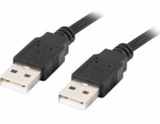 Lanberg CA-USBA-20CU-0018-BK USB kabel 1.8m 2.0 USB A Černá