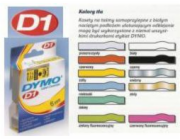 Dymo D1 ORIGINAL vysoce výkonná nylonová etiketovací páska, černá na bílé, 12 mm x 3,5 m