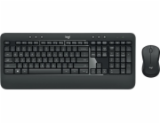 Logitech MK545 Advanced - Klávesnice a sada myši - bezdrátový - 2.4 GHz - QWERTY - US mezinárodní