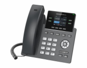 Grandstream GRP2612W SIP telefon, 2.4" TFT bar. displej, 2 SIP účty, 4 prog. tl., 2x10/100Mb, WiFi