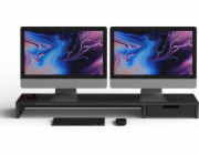 POUT EYES9 - All-in-one wireless charging & hub station for dual monitors Deep White