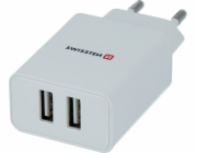 Swissten Síťový Adaptér Smart Ic 2X Usb 2,1A Power Bílý