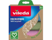 Vileda 168310 Univerzální utěrka Microfibre 100% Recycled, 3 ks