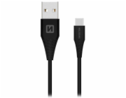 Swissten Datový Kabel Usb / Usb-C Černý 1,5M (7Mm)