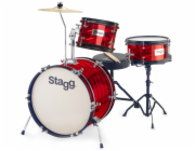Stagg TIM JR 3/16B RD, dětská bicí sada, červená