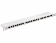 Lanberg Patch panel 0,5U 19 24x RJ-45 Cat.6 Grey (PPS6-0024-S)