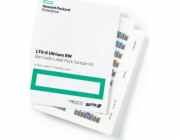 HPE Ultrium LTO-8 Strichcode Label Pack 100 + 10 přepsaný, pevný číselný kruh