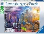 Puzzle 1500 dílků New York v létě i v zimě