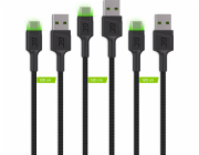 Green Cell KABGCSET03 USB cable 2 m USB A USB C Black