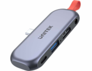 UNITEK USB-C MOBILE HDMI 4K 3.5mm PD 100W D1070A