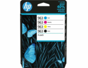 HP 963 - 4-balení - černá, žlutá, azurová, purpurová - originální - inkoustová cartridge - pro Officejet Pro 9010, 9012, 9014, 9015, 9016, 9019, 9020, 9022, 9025