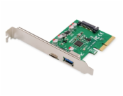 Digitus Karta PCIe, USB Type-C + USB Type-A až 10 GB / s