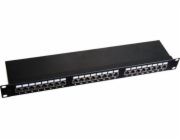 A-LAN Patch panel 1U 19 STP 24p. cat6 LSA police Q-LANTEC - PK-S6-1