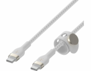 Belkin Flex USB-C/USB-C do 60W 2m, bílý            CAB011bt2MWH