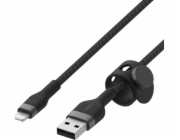 Belkin Flex Lightning/USB-A 1m mfi cert., cerný    CAA010bt1MBK