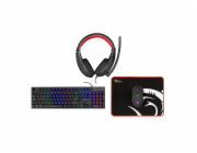 White Shark Comanche 3 GC-4104 - 4in1 KEYBOARD + MOUSE + MOUSE PAD  + HEADSET