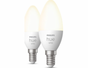 Philips Philips Hue E14 dvojité balení 2x470lm - White Amb.