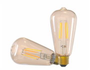 Tellur WiFi Filament Smart Bulb E27, Amber, White/Warm, Dimmer