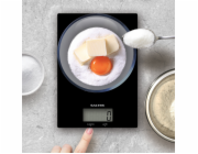 Salter 1170 BKDR Ultra Slim Glass Digital Kitchen Scale - Black