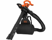 BLACK+DECKER 3v1 elektrický vysavač listí BEBLV290-QS, vysavač listí/foukač listí