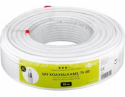 Goobay kabel 75 dB quattro anténní koaxiální kabel, 2x stínění, CCS, 50 m