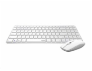 Rapoo 9300M 6940056184740 RAPOO set klávesnice a myš 9300M, bezdrátová, Multi-Mode Slim Mouse, Ultra-Slim Keyboard, bílá