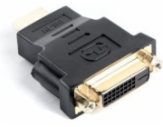 LANBERG redukce HDMI (M) na DVI-D (F) (24+5) černý