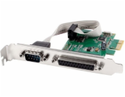 Gembird PEX-COMLPT-01 COM serial port + LPT port PCI-Express add-on card with extra low-profile bracket