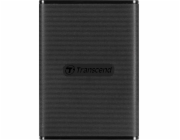 TRANSCEND externí SSD ESD270C 500GB, Portable, USB 3.1 Gen.2, Type C & A, two cables 520/460 MB/s, black/černá