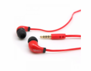 Sbox Stereo Earphones with Microphone EP-038 red