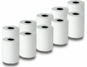 Qoltec 51896 Thermal roll 57 x 20 | 55g / m2 | 10 pcs. | BPA free