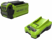 Greenworks 40V Starter Set Charger + AKU 2 AH (GSK40B2)