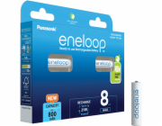 1x8 Panasonic Eneloop Micro AAA 800mAh Ni-MH BK-4MCDE/8BE