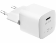 Síťová nabíječka FIXED Mini s USB-C výstupem a podporou PD, 20W, bílá