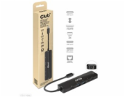 Club3D hub USB-C, 6-in-1 Hub s HDMI 8K30Hz, 2xUSB Type-A, RJ45 a 2xUSB Type-C, Data a PD nabíjení 100W