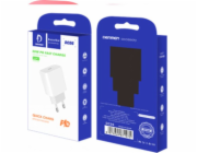 TRAVEL CHARGER DENMEN DC06 SINGLE 3.6A 20W WHITE 3600mAh TYPE-C POWER DELIVERY INPUT