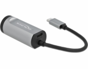 DeLOCK USB 3.2 Gen 1 adaptér, USB-C samec > RJ-45 samice + USB-C samice