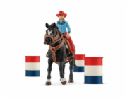 Schleich Farm World     42576 Cowgirl Barrel Racing Fun